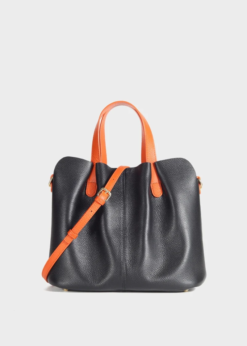 KS-BG-TB-001-BLK-05 Black Arden Vale Tote Bag shoulder strap detail