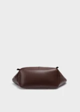 KS-BG-TB-002-MOC-05 Mocha Mirelle Studio Minimal Premium Vegan Leather Tote Bag bottom view